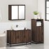 Set de muebles baño 3 pzas madera contrachapada roble