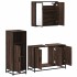 Set de muebles baño 3 pzas madera contrachapada roble