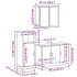 Set de muebles baño 3 pzas madera contrachapada roble