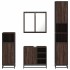 Set de muebles baño 4 pzas madera contrachapada roble