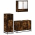 Set de muebles baño 3 pzas madera contrachapada roble
