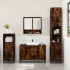Set de muebles baño 3 pzas madera contrachapada roble