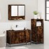 Set de muebles baño 3 pzas madera contrachapada roble