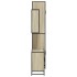 Set de muebles de baño 3 pzas madera contrachapada roble