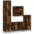 Set de muebles baño 4 pzas madera contrachapada roble