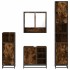 Set de muebles baño 4 pzas madera contrachapada roble