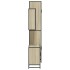 Set de muebles de baño 3 pzas madera contrachapada roble