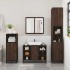 Set de muebles baño 4 pzas madera contrachapada roble