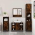Set de muebles baño 4 pzas madera contrachapada roble