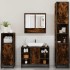 Set de muebles baño 4 pzas madera contrachapada roble