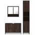 Set de muebles baño 3 pzas madera contrachapada roble