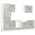 Mueble cocina Kalmar gris hormigón 7 pzas madera