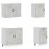 Mueble cocina Kalmar gris hormigón 7 pzas madera