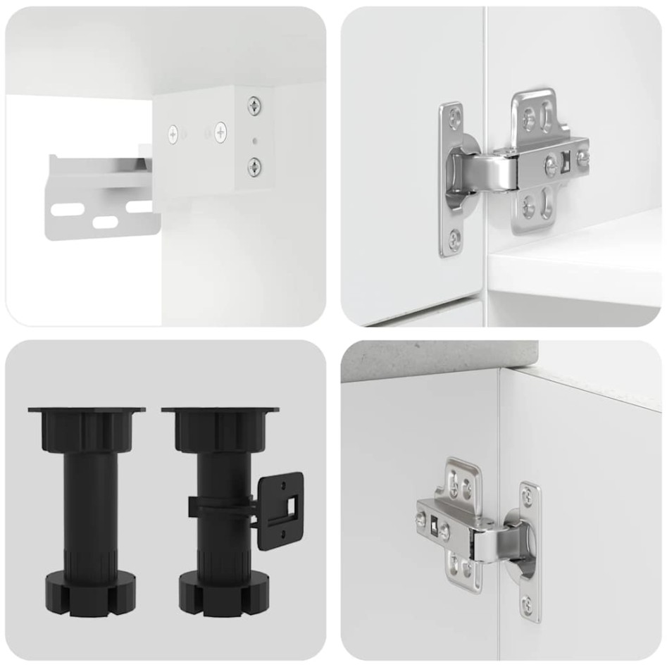 Mueble cocina Kalmar gris hormigón 7 pzas madera