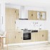 Mueble cocina Kalmar roble sonoma 8 pzas madera