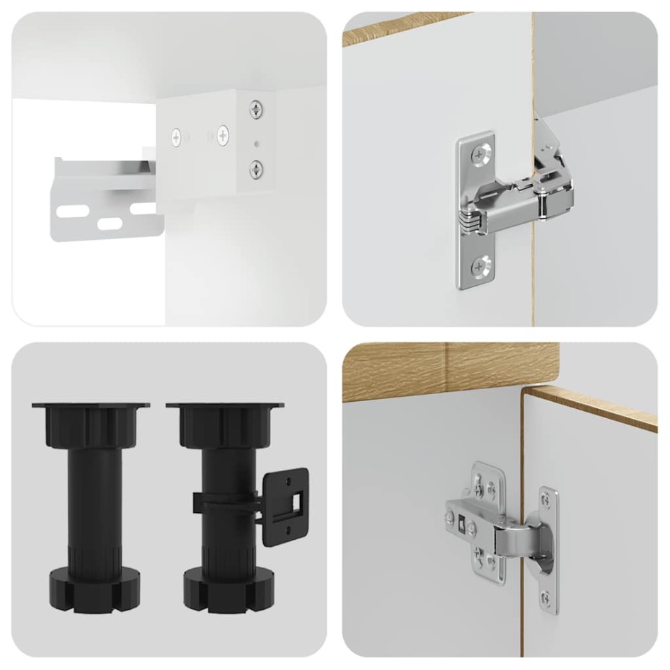 Mueble cocina Kalmar roble sonoma 8 pzas madera