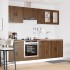 Mueble cocina Kalmar roble marrón 8 pzas madera