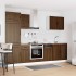 Mueble cocina Kalmar roble marrón 7 pzas madera
