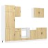 Mueble cocina Kalmar roble sonoma 7 pzas madera