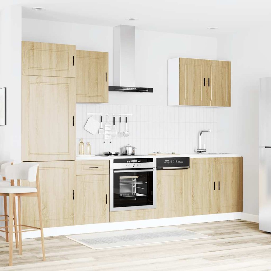 Mueble cocina Kalmar roble sonoma 7 pzas madera