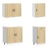 Mueble cocina Kalmar roble sonoma 7 pzas madera