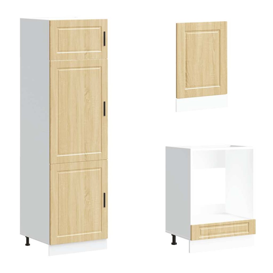 Mueble cocina Kalmar roble sonoma 7 pzas madera