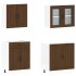 Mueble cocina Kalmar roble marrón 4 pzas madera