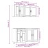 Mueble cocina Kalmar sonoma gris 4 pzas madera