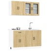 Mueble cocina Kalmar roble sonoma 4 pzas madera contrachapada