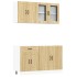 Mueble cocina Kalmar roble sonoma 4 pzas madera