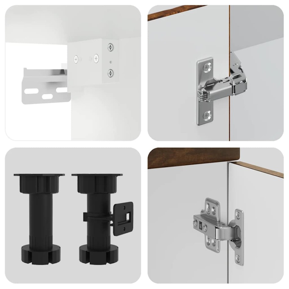 Mueble cocina Kalmar roble ahumado 4 pzas madera