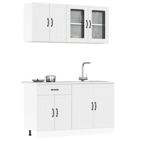 Mueble de cocina Kalmar blanco 4 piezas madera
