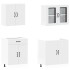 Mueble de cocina Kalmar blanco 4 piezas madera