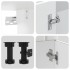 Mueble de cocina Kalmar blanco 4 piezas madera