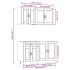 Mueble cocina Kalmar gris hormigón 4 pzas madera