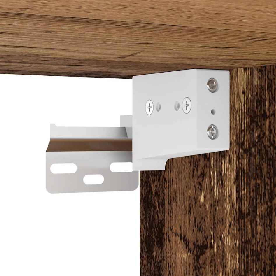 Muebles de TV de pared 6 uds madera vieja madera de