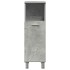 Set muebles de baño 2 piezas madera contrachapada gris
