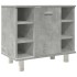 Set muebles de baño 2 piezas madera contrachapada gris