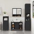 Juego de muebles de baño 2 pzas madera contrachapada