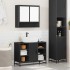 Juego de muebles de baño 2 pzas madera contrachapada