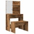 Juego de tocador con LED madera contrachapada madera