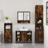 Set de muebles baño 2 pzas madera contrachapada roble