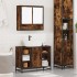 Set de muebles baño 2 pzas madera contrachapada roble