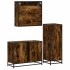 Set de muebles baño 3 pzas madera contrachapada roble