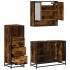 Set de muebles baño 3 pzas madera contrachapada roble