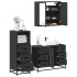 Juego de muebles de baño 3 pzas madera contrachapada