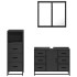 Juego de muebles de baño 3 pzas madera contrachapada