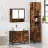 Set de muebles baño 3 pzas madera contrachapada roble