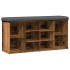 Banco zapatero madera de ingeniería madera vieja 102x32x50