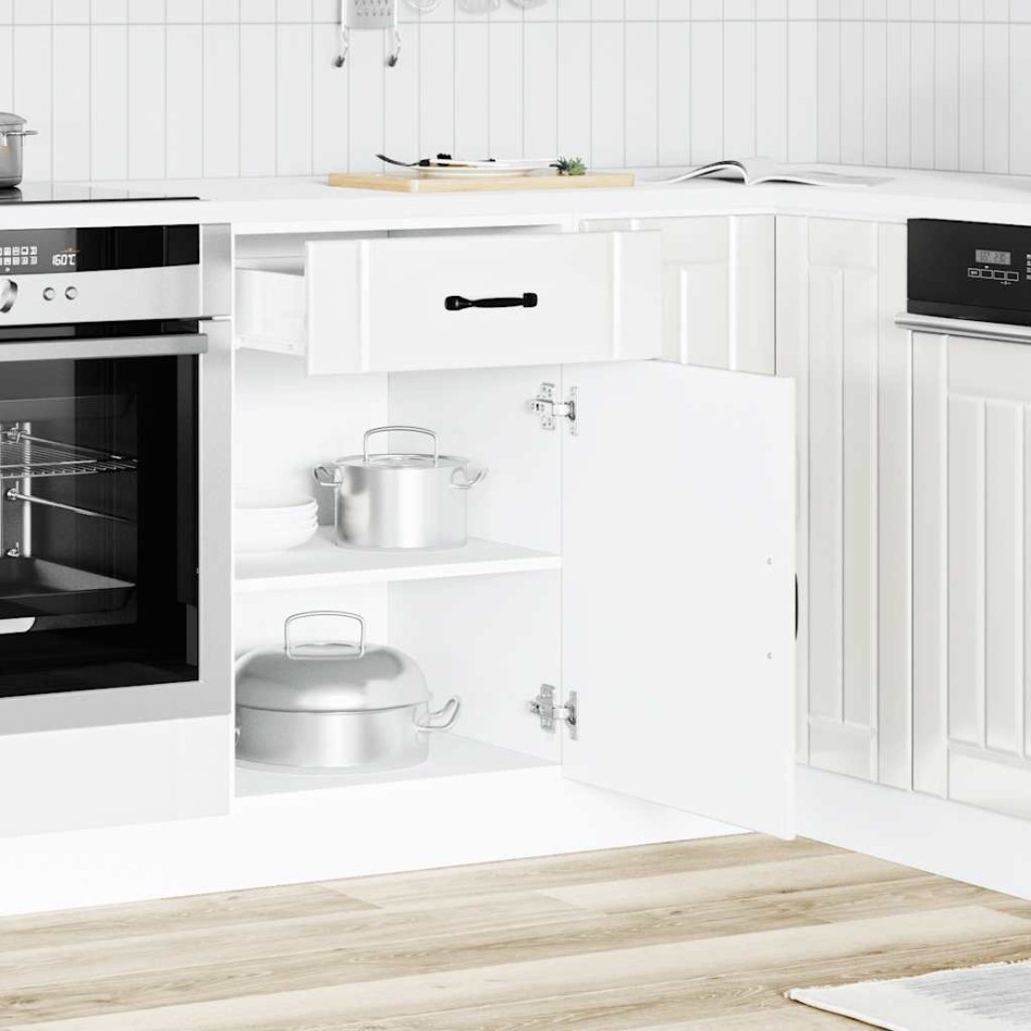 Mueble bajo de cocina Lucca blanca de alto